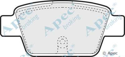APEC BRAKING pad1260 -  Комплект тормозных колодок, дисковый тормоз
